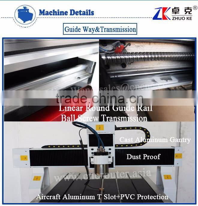 1.5KW Water Cooling Spindle 6090 Advertising CNC Router Machine For Wood Acrylic With Single Bag Dust Collector