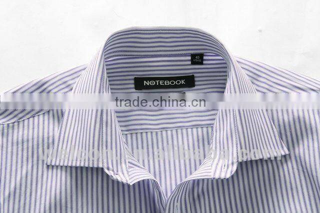 classic long sleeve latest brand design pink stripe slim fit 100% cotton business formal men dress shirt