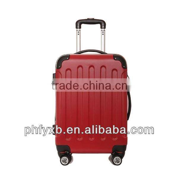 2015 china alibaba colorful western business travel trolley luggage bags with concise colour