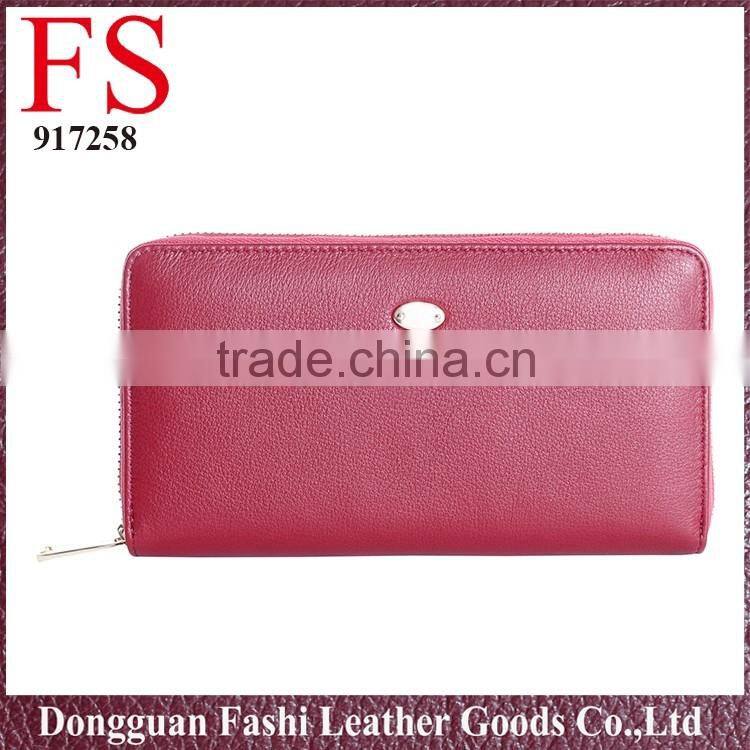 wholesale Long High Quality snacke skin pu Leather Women Wallet made in china