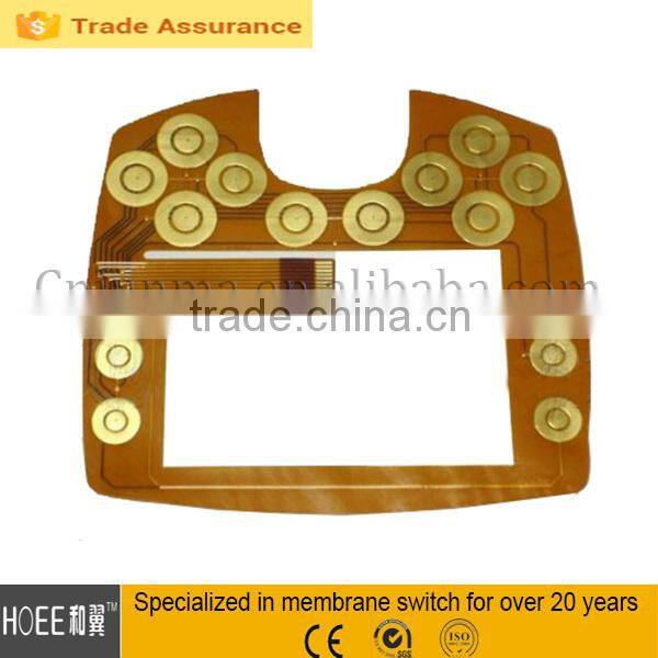 China professional supplier for custom membrane keypad/keyboard with rubber keypad FPC