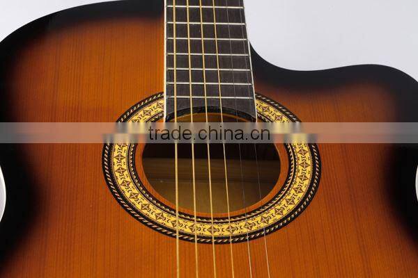 39inch vintage guitar spruce acoustic electric guitar