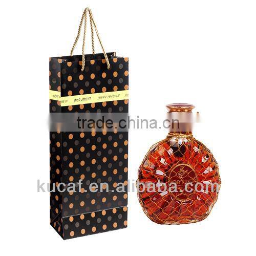 Custom Printed Wine Bottle Paper Bags