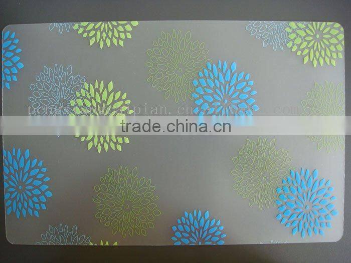 plastic placemat and coasters