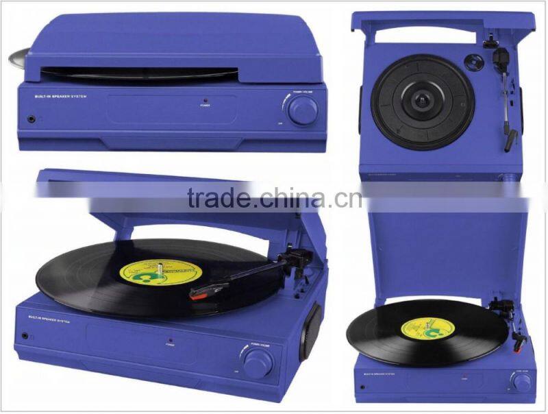 Rain Lane 3 Speed LP colorful Easy operation Vinyl Record player