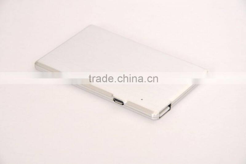 OEM/ODM 2600mah ultra slim power bank popular promotional gift 2016