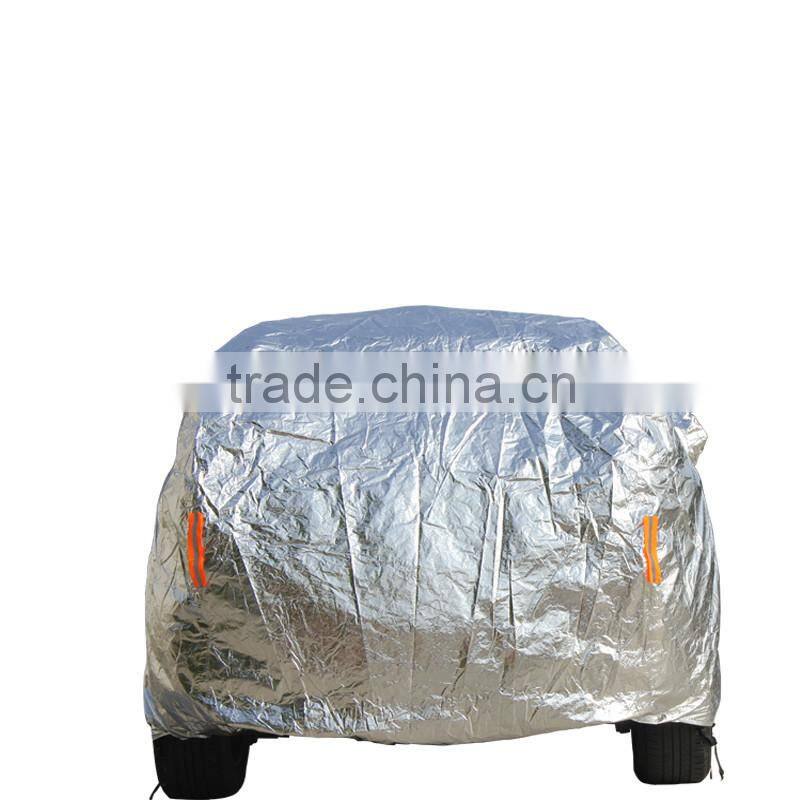 Silver Polyester Car Cover/car protective cover shelter super quality