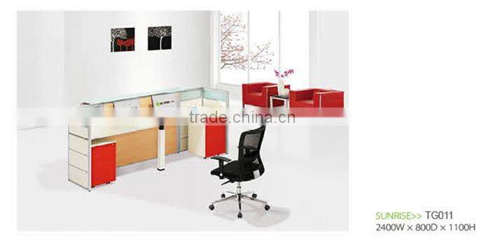 TG011 new design modern commercial front desk with 320#screen