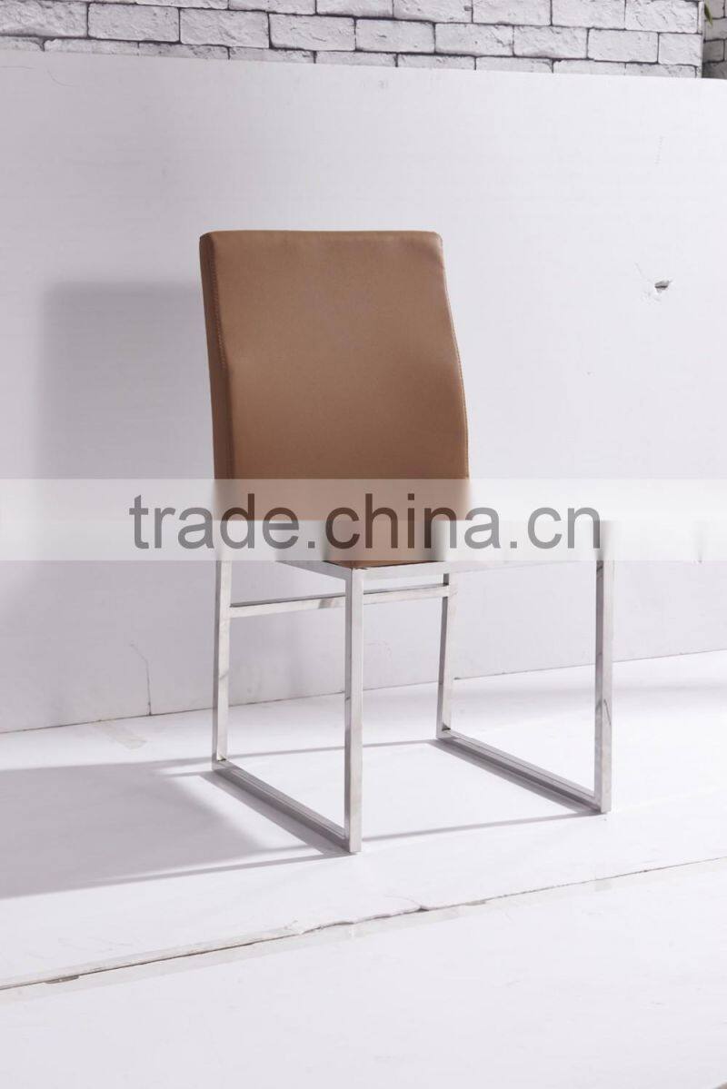 2016 popular design black color PU high rebound sponge +iron leather office chair four legs china supplier foshan
