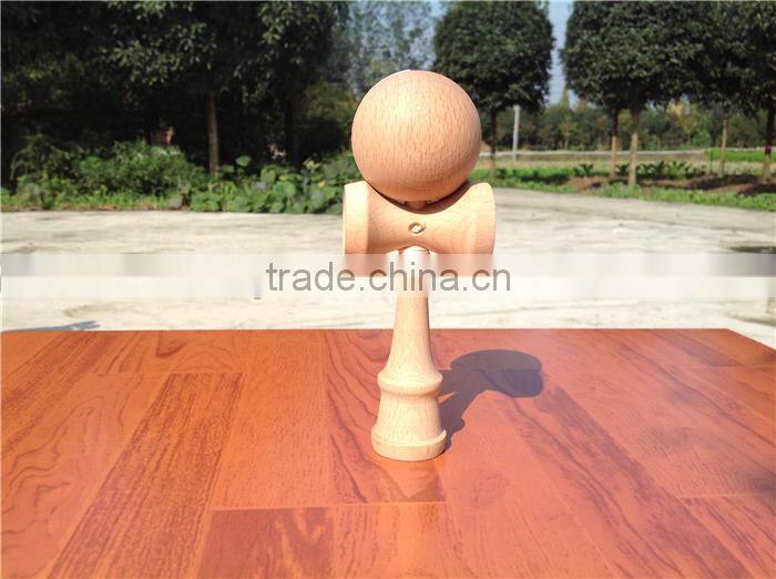 Wholesale beech unfinished kendama,polished woodgrain natural kendama,18.5cm kendama natural