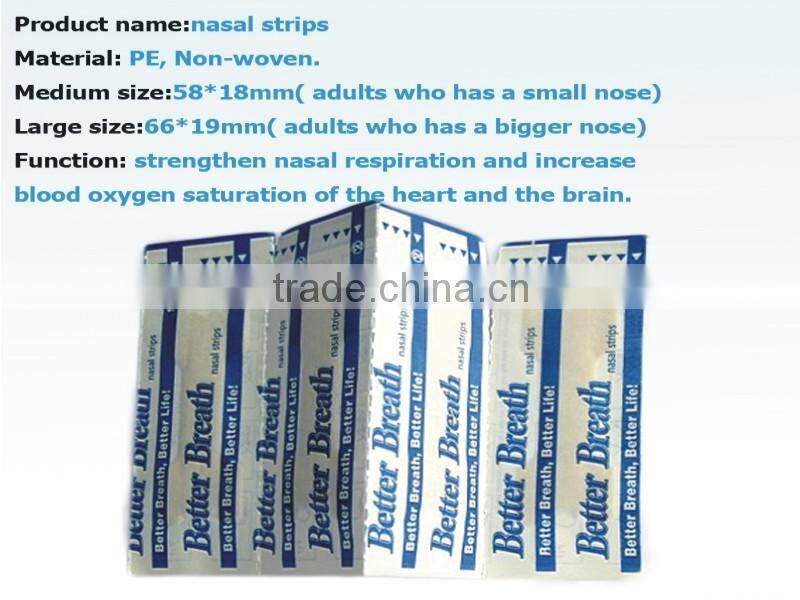 Free samples breathe better nasal dilator strip