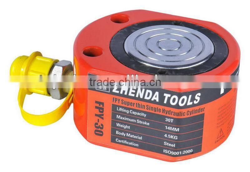 short telescopic single acting hydraulic lift jack ram cylinder