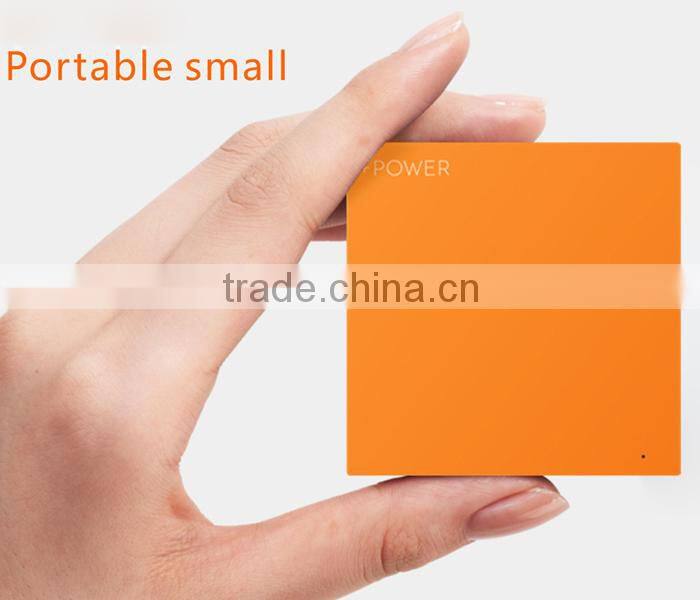 Hot selling manufacturer wholesale portable usb 2600mah super slim portable USB gift power bank