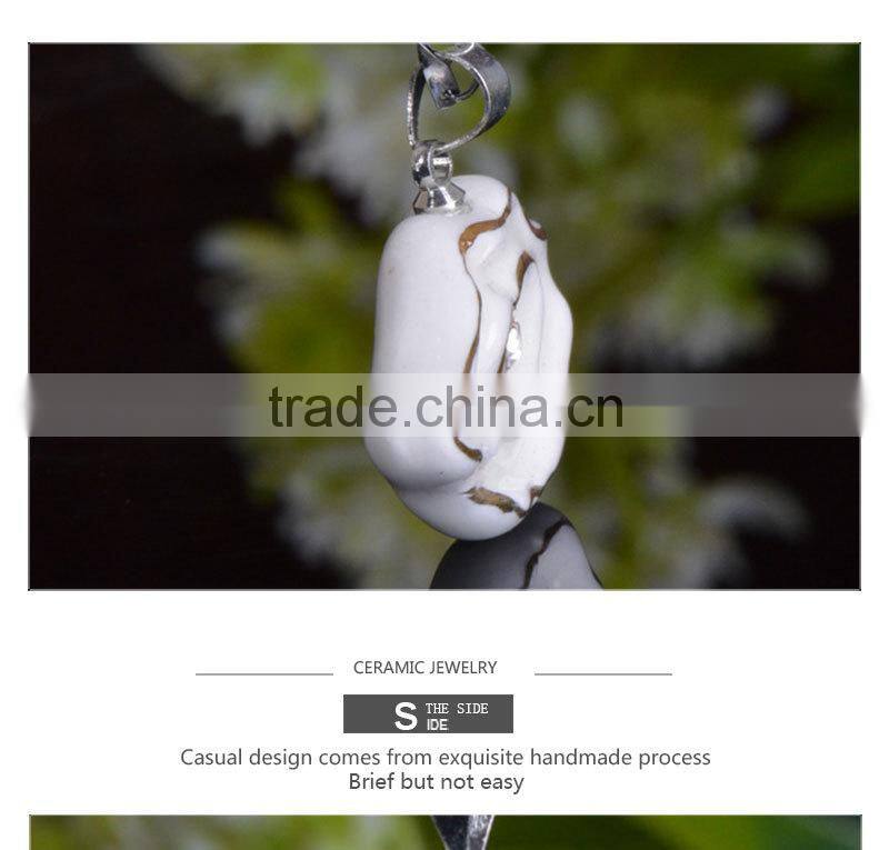 Popular cloud shape daily wear christmas ceramic necklace