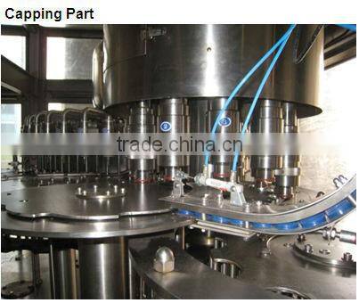 carbonated drinks washing filling and capping machine 3 in 1 unit