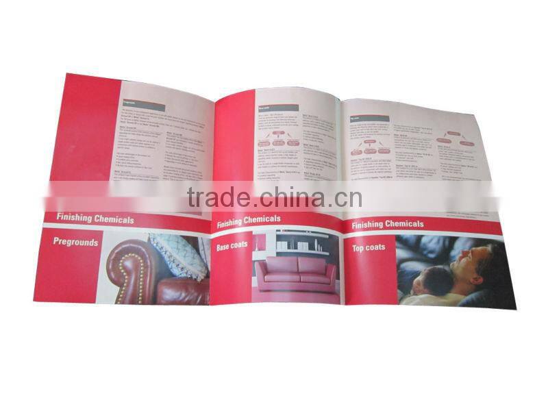 full color print folded paper brochure booklet paper flyer