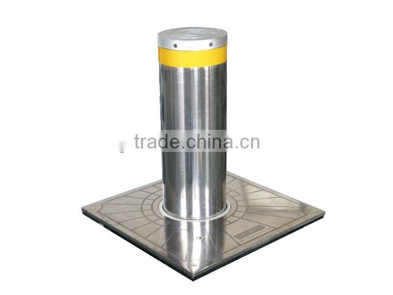 Hydraulic Steel pipe bollards made of 6mm thickness 304# stainless steel(ISO9001-2008Approved)
