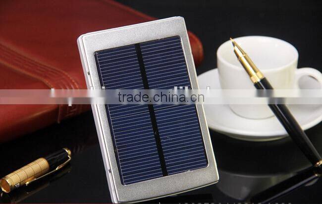 2015 new products 10000mah solar charger with full capacity, portable solar charger with 1.5W solar panel