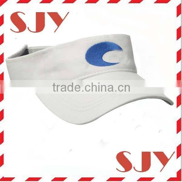 Wide brim cheap sun visor hat with back closure
