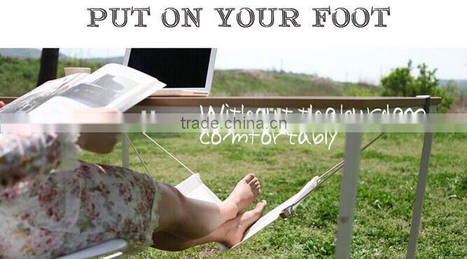 Portable Mini Office Foot Rest hammock Stand Desk Feet Hammock Easy Disassemble hammock with Studying Library Outdoor Indoor