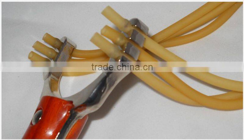 Hot Selling outdoor Handle Hunting slingshot Toy rubber sling shot Catapult +4pcs Pinball