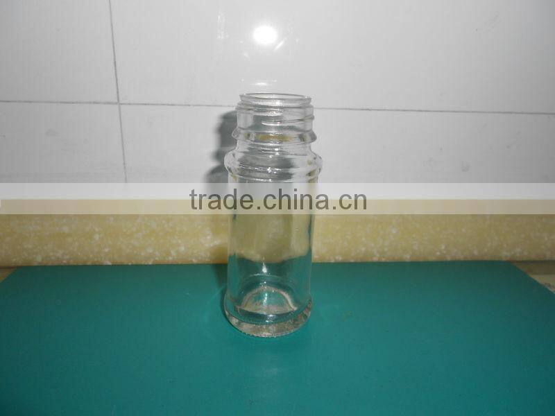 clear glass salt and pepper shaker