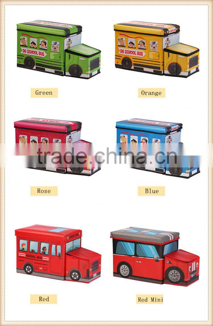 Car style printing child toy Storage Box