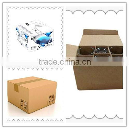 Hot selling christmas painted wine glass decoration color wine glass for christmas