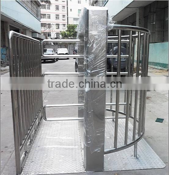 Access control exit button full height turnstile gate