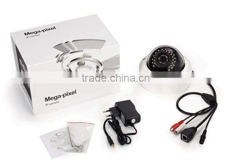 Motion Sensor outdoor water proof vandal proof 2mp infrared network dome ip camera