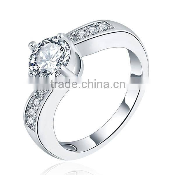 Wholesale Copper Material Platinum Plated Ring 2016