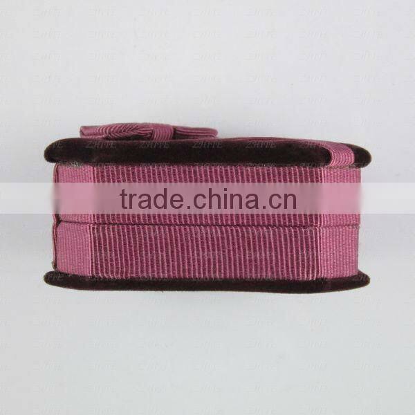 Elegant flannel fashion jewelry packing box ZTPB-0041