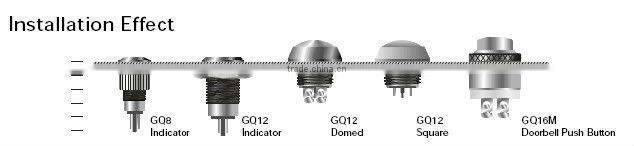 ONPOW 6 Volt led signal light (GQ8F-D)(Dia. 8mm)(CE, CCC,UL,PSE,ROHS,VDE,REECH))