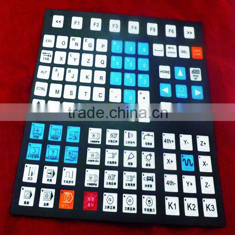 PVC/PC/PET with SGS and RoHS certified material electrical switch keypad