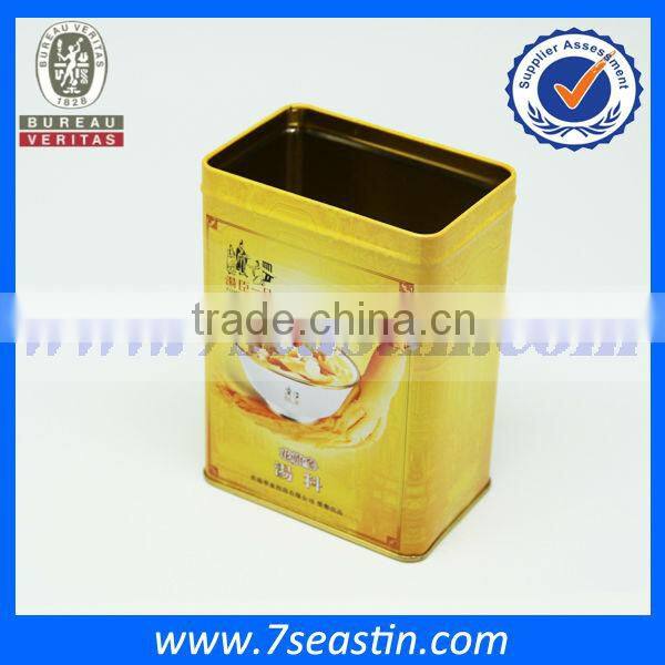 rectangle tin box for American ginseng soup