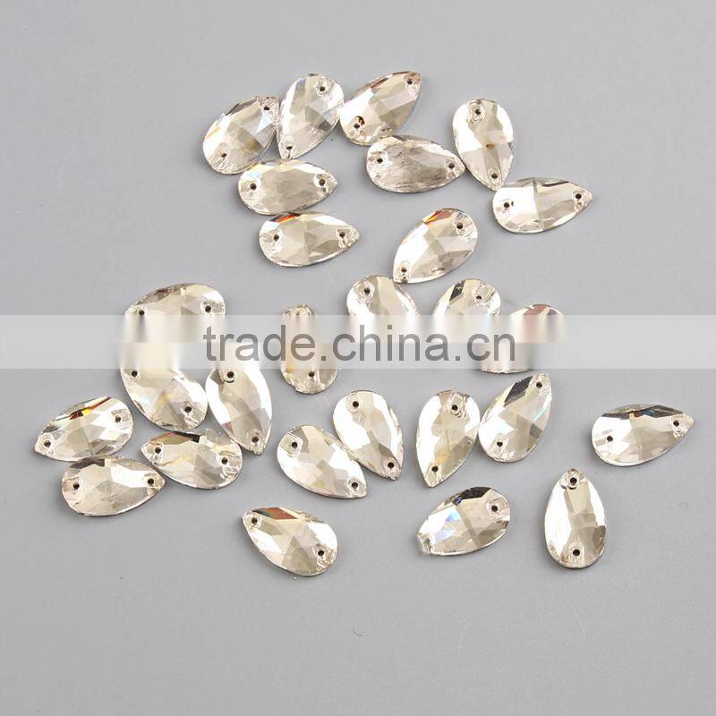 flat back rhinestones sew on crystal glass stone beads for clothes decoration