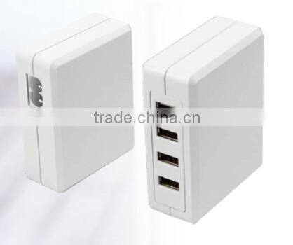 New, Hot, Multifunctional Type C, QC2.0, IQ chip 5 Port USB Charger, 5V 10A CE, UL, FCC approved