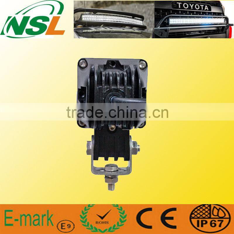 10~30V 10W Cree LED Work Light Square Spot/Flood Beam LED light Motorcycle lamps