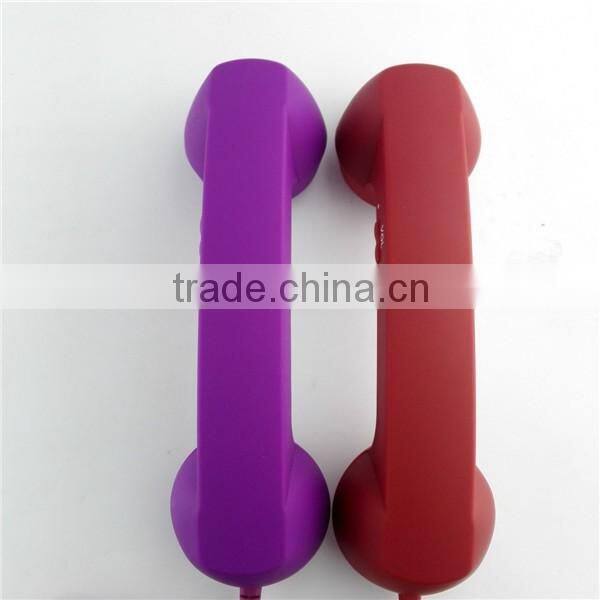 Colorful plastic telephone handset in low price