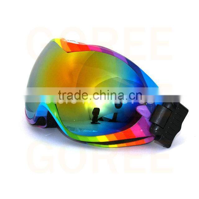 Rainbow colorful Ski Goggles Country Googles Tinted UV400 Skating goggles skiing snow anti-fog Dual Lenses