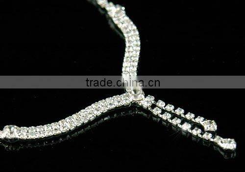 Bridal Crystal Rhinestone Necklace Earrings Set CS1086