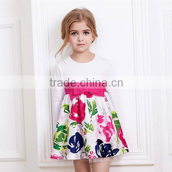 Hot sale long sleeve western country style barbie girl sweety dress