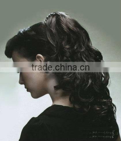 Glamorous black curly ponytail