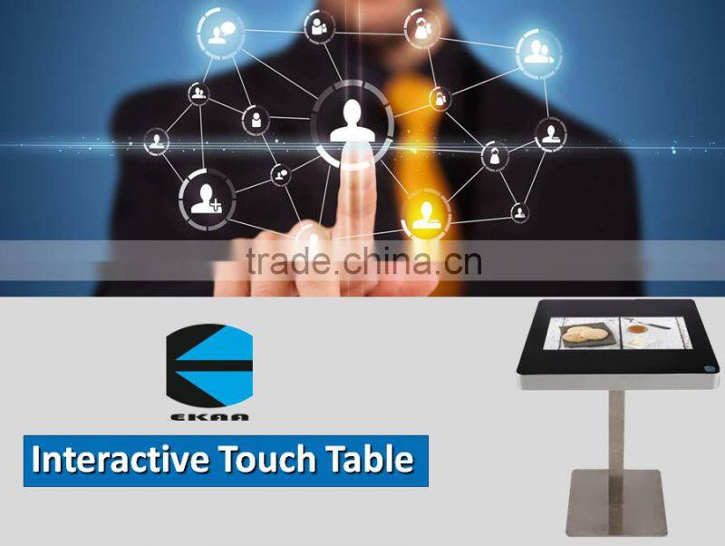 Full HD touch screen monitor digital signage restaurant touch table, android/ windows interactive coffee table