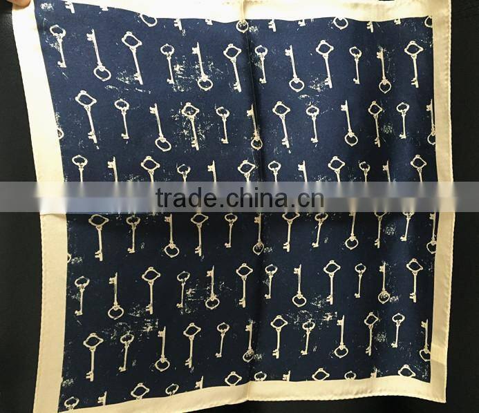 2016 new arrival luxury digital printing 100% twill silk scarf