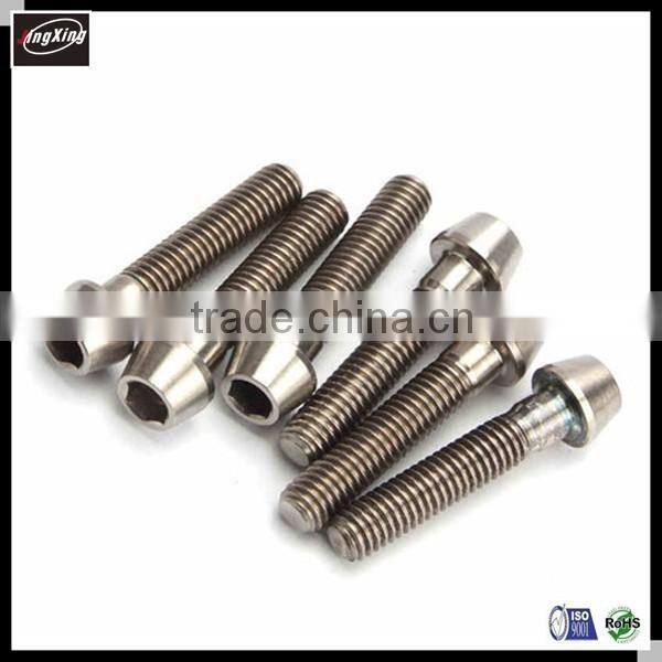 Gold color M2 M3 Titanium allen bolt