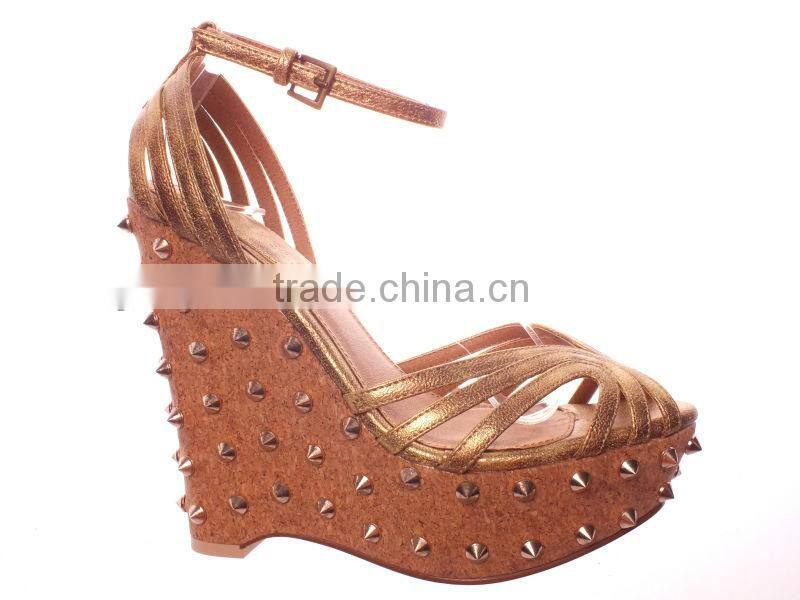 Nice 2014 ladies wedge shoes fashionable design ladies shoes