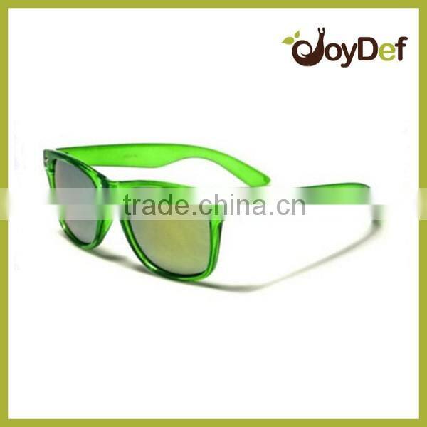 The most popular plastic hot transfer printed retro design style sunglasses with polarized lens