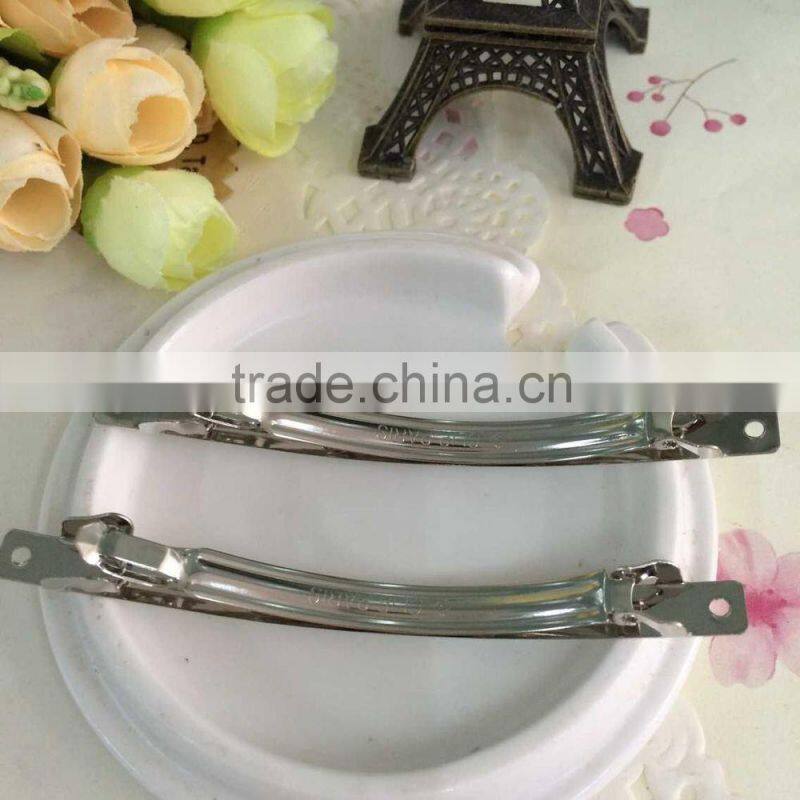 Silver French Barrettes Clip For Hair Bows Metal French Clip 5 styles available