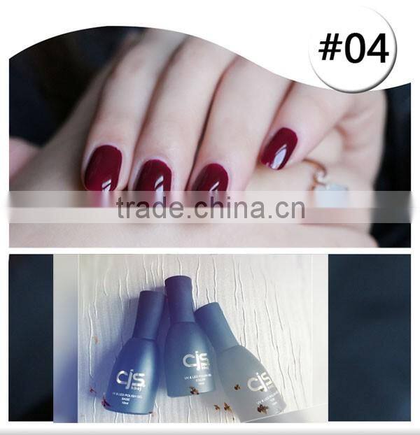 2016 new fashion 10ml UV LED Soak Off nail art UV gel polish red wine gel polish
